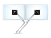 Ergotron MXV Desk Dual Monitor Arm with Under Mount C-Clamp - desk mount