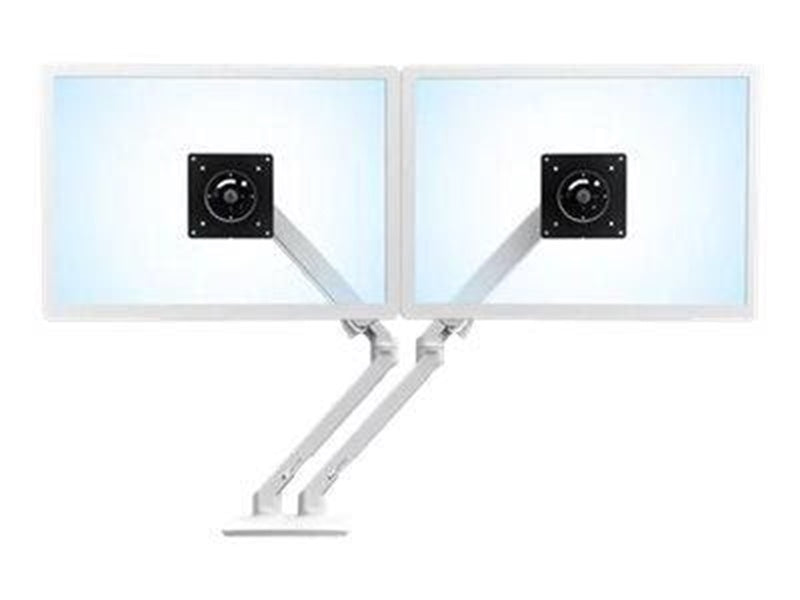 Ergotron MXV Desk Dual Monitor Arm with Under Mount C-Clamp - desk mount