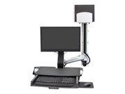 Ergotron SV Combo System with Worksurface & Pan Medium CPU Holder - mounting kit (Lift and Pivot)