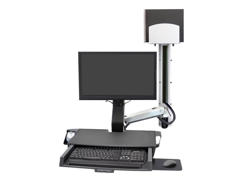 Ergotron SV Combo System with Worksurface & Pan Medium CPU Holder - mounting kit (Lift and Pivot)
