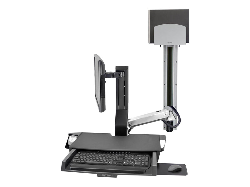 Ergotron SV Combo System with Worksurface & Pan Medium CPU Holder - mounting kit (Lift and Pivot)