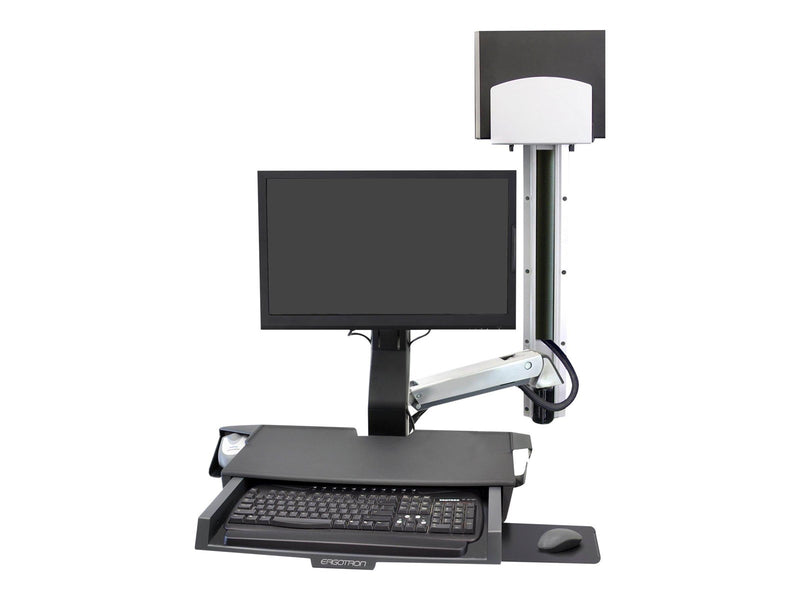 Ergotron SV Combo System with Worksurface & Pan Medium CPU Holder - mounting kit (Lift and Pivot)
