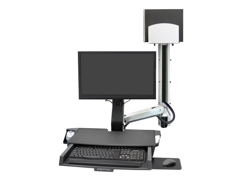 Ergotron SV Combo System with Worksurface & Pan Medium CPU Holder - mounting kit (Lift and Pivot)