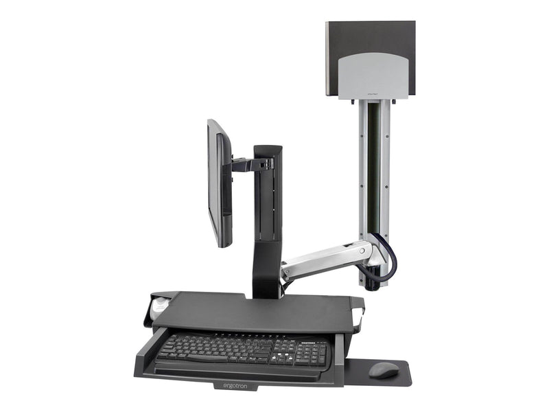 Ergotron SV Combo System with Worksurface & Pan Medium CPU Holder - mounting kit (Lift and Pivot)