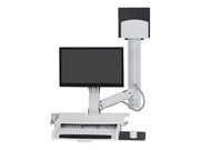 Ergotron SV Combo System with Worksurface & Pan Medium CPU Holder - mounting kit (Lift and Pivot)