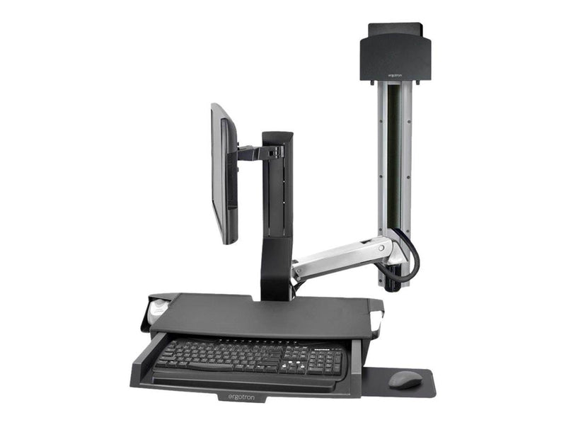 Ergotron SV Combo System with Worksurface & Pan Small CPU Holder - mounting kit (Lift and Pivot)