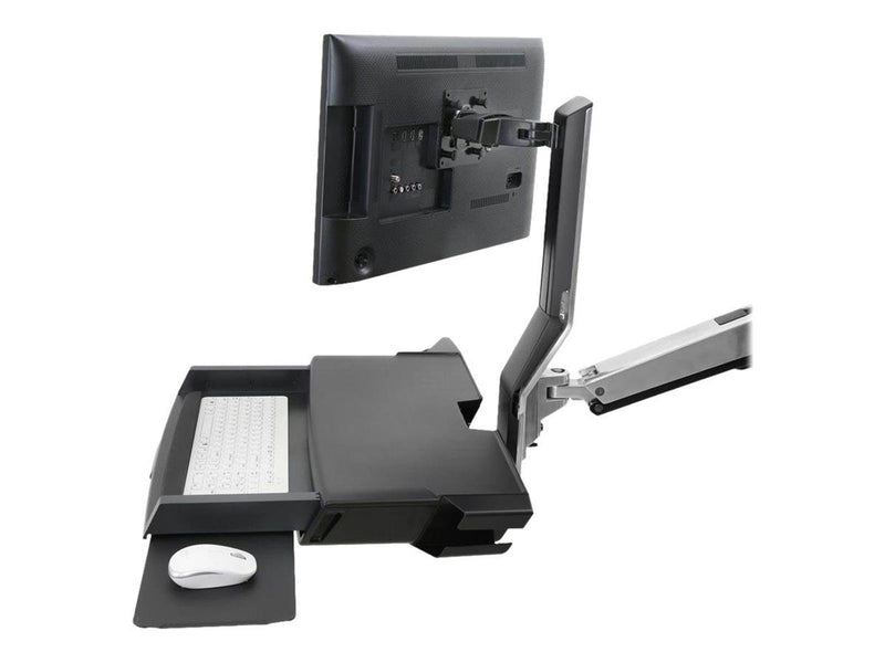 Ergotron SV Combo System with Worksurface & Pan Small CPU Holder - mounting kit (Lift and Pivot)