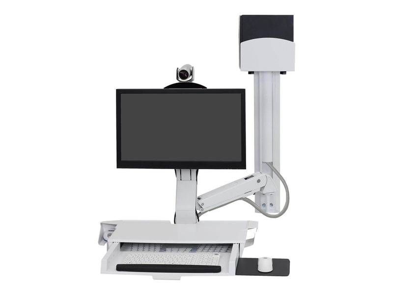 Ergotron SV Combo System with Worksurface & Pan Small CPU Holder - mounting kit (Lift and Pivot)