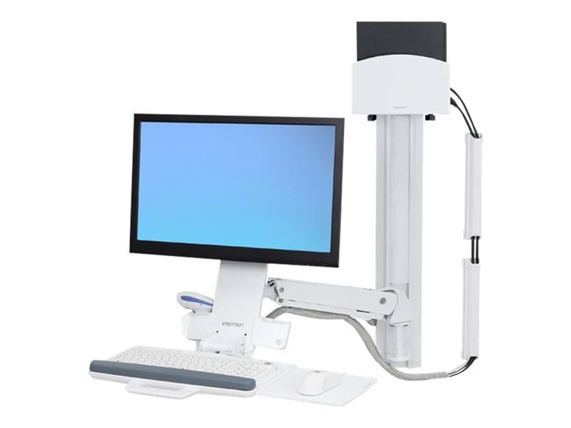 Ergotron StyleView Sit-Stand Combo System with Small CPU Holder