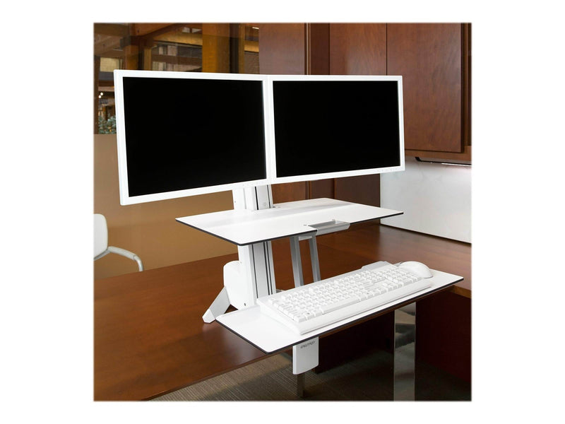 Ergotron WorkFit-S Dual Workstation with Worksurface Standing Desk