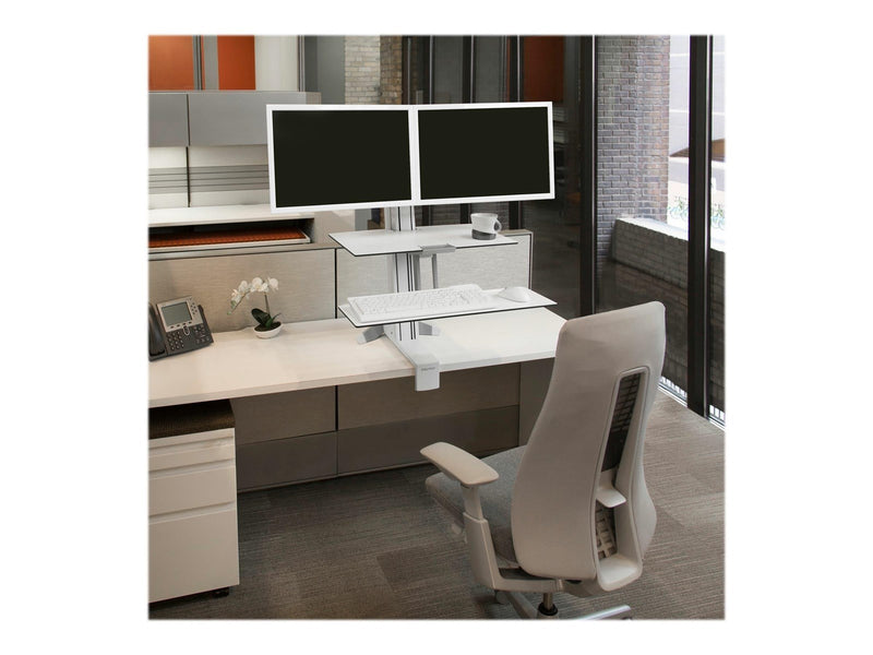 Ergotron WorkFit-S Dual Workstation with Worksurface Standing Desk