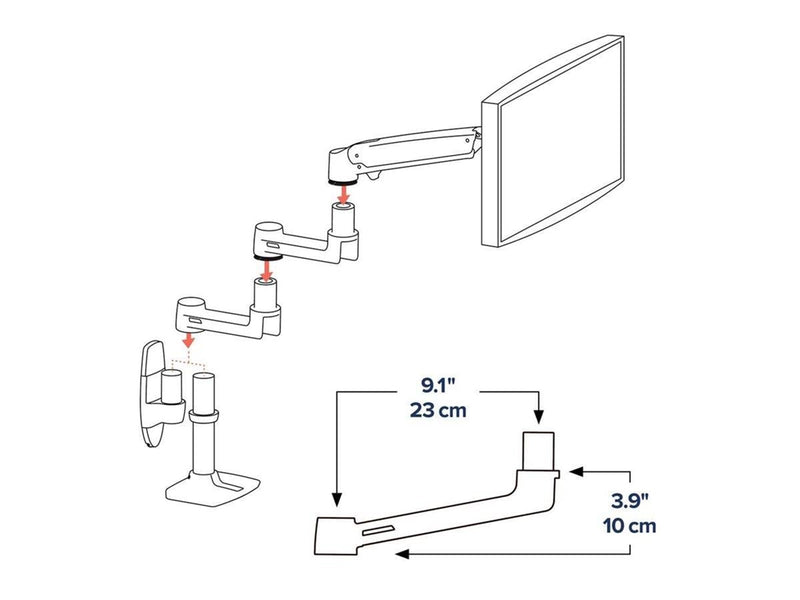 Ergotron - mounting component - Max - recommended for