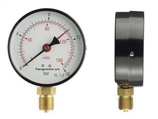 Erik Færgemann Hydro/thermo gauge 1/2xø80 0-10mvs/20-120°c
