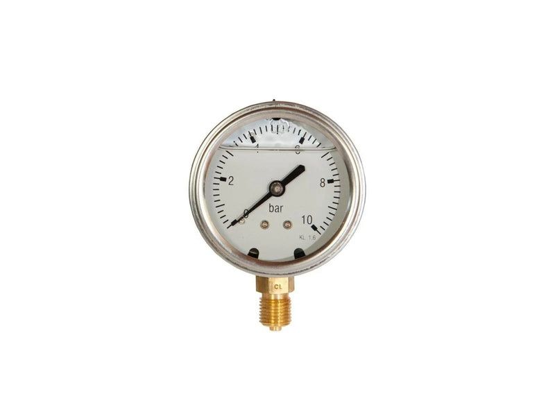 Erik Færgemann Pressure gauge 1/2xø100 0-6 bar lm w/glycerine