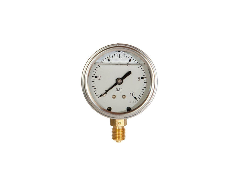Erik Færgemann Vacuum meter 1/4xø63 -1 - 0 bar lm w/glycerine