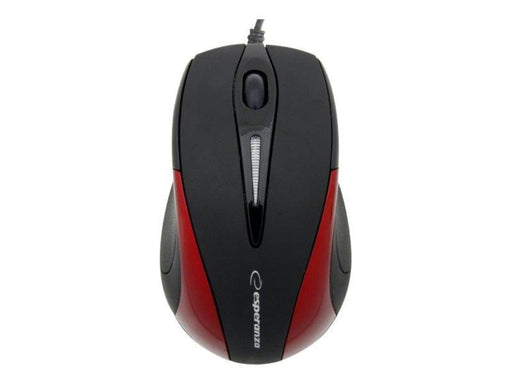 Esperanza EM102R - mouse - USB - red - Maus (Rot)