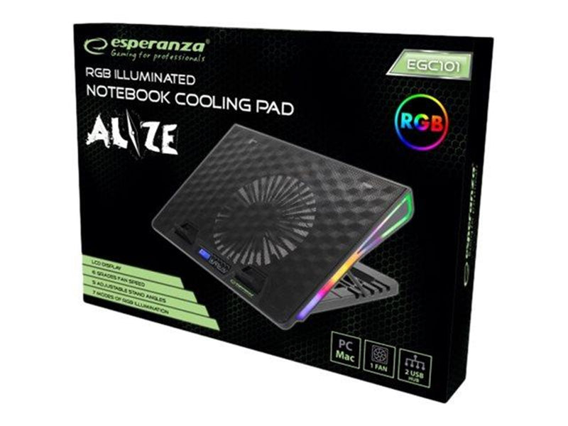 Esperanza GAMING NOTEBOOK COOLING PAD LED RGB ALIZE