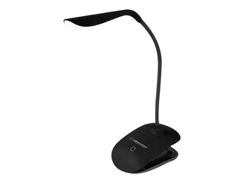 Esperanza Lampka led biurkowa Deneb czarna