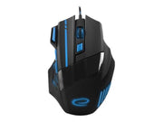 Esperanza MX201 WOLF - mouse - USB - blue - Maus (Blau)