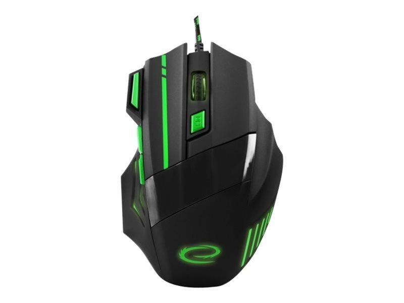 Esperanza MX201 WOLF - mouse - USB - green - Maus (Grün)