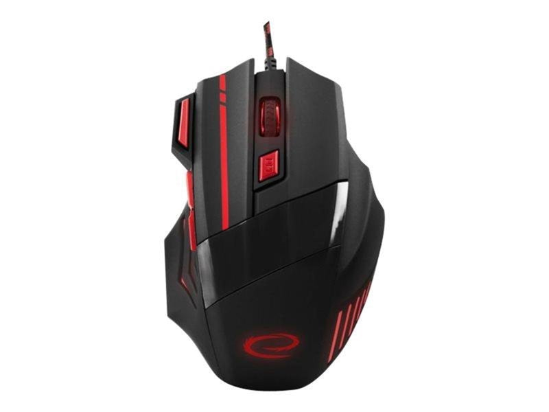 Esperanza MX201 WOLF - mouse - USB - red - Maus (Rot)