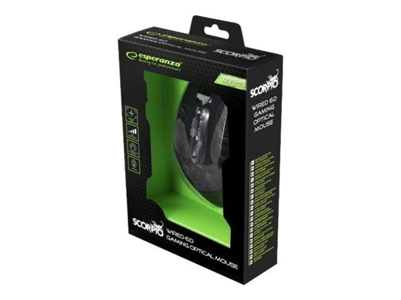 Esperanza MX203 SCORPIO - mouse - USB - blue - Maus (Blau)