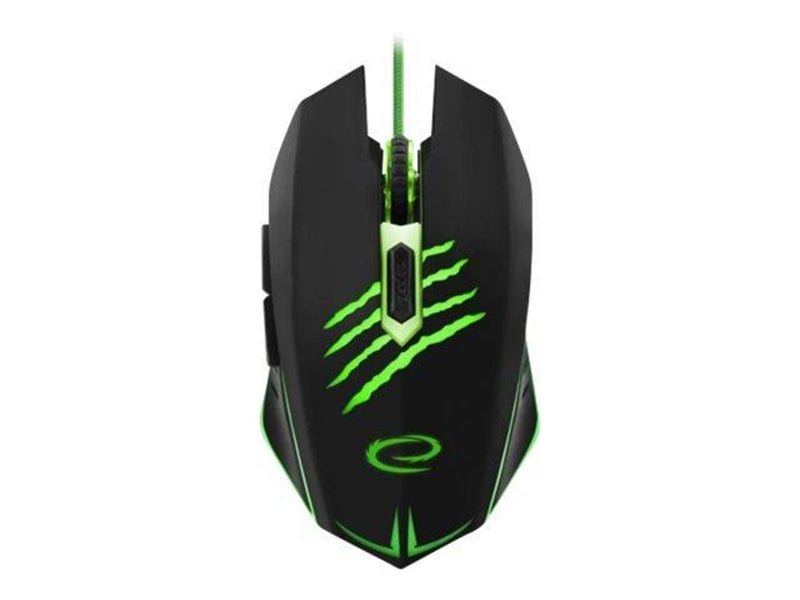 Esperanza MX209 CLAW - mouse - USB - Maus (Grün)