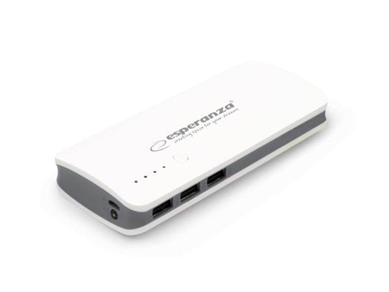 Esperanza POWER BANK RADIUM 8000MAH WHITE/GRAY - 8000 mAh