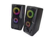Esperanza SPEAKERS 2.0 USB LED RAINBOW BAILA - Schwarz