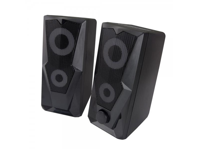 Esperanza SPEAKERS 2.0 USB LED RAINBOW BAILA - Schwarz