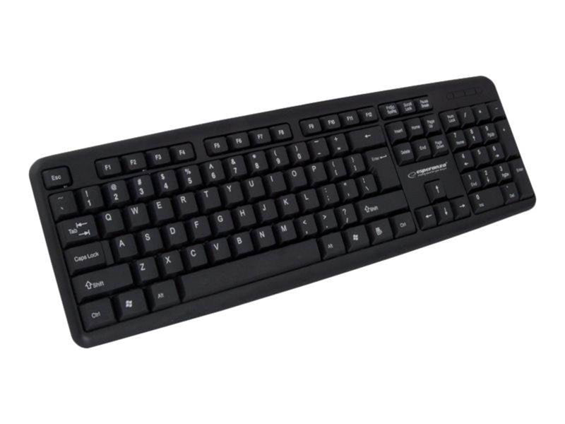 Esperanza STANDARD WIRED KEYBOARD USB AMARILLO - Tastatur - Schwarz