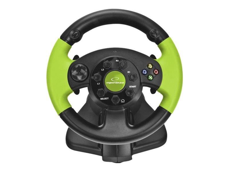 Esperanza Steering Wheel High Octane XBOX Edition - Wired Lenkrad & Pedale Set - Microsoft Xbox 360