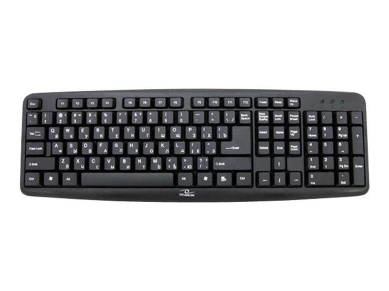 Esperanza TITANUM TKR101 STANDARD KEYBOARD. USB RUSSIAN - Tastatur - Russich - Schwarz