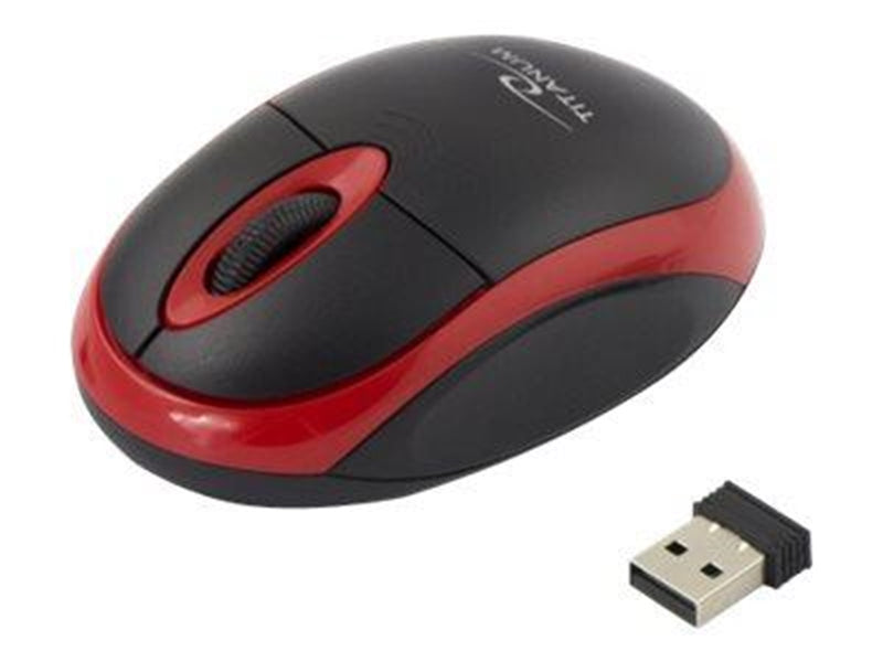 Esperanza Titanum Wireless Optical Mouse 2.4GHz 3D USb Vulture Red - Maus (Rot)