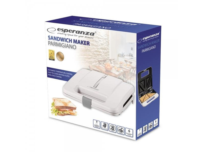 Esperanza Toaster PARMIGIANO SANDWICH MAKER 1000W WHITE