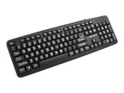 Esperanza USB KEYBOARD WITH CAPITAL LETTERS FLORIDA - Tastatur - Schwarz