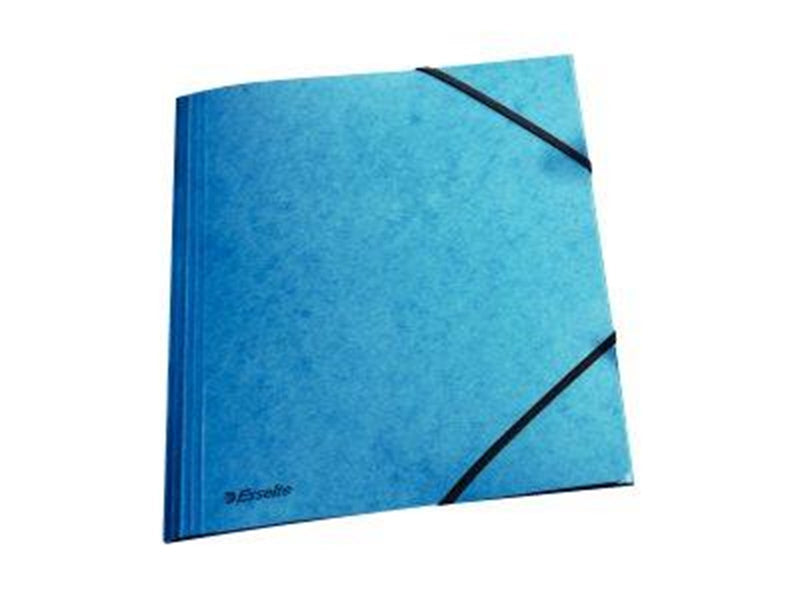 Esselte 3-Flap Folder  Elastic Cardboard A4 Blue