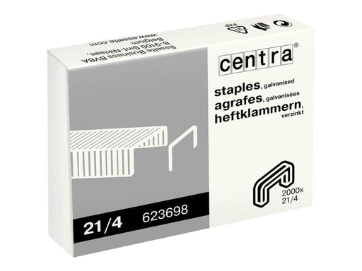Esselte Centra - staples - 21/4 - galvanised - pack of 2000