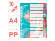 Esselte  Colour'Breeze A4 Register 10 Taben, PP