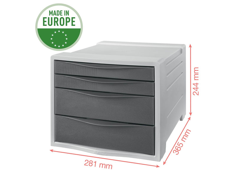 Esselte  Colour'Breeze Schubladenset (4 Schubladen) Grün
