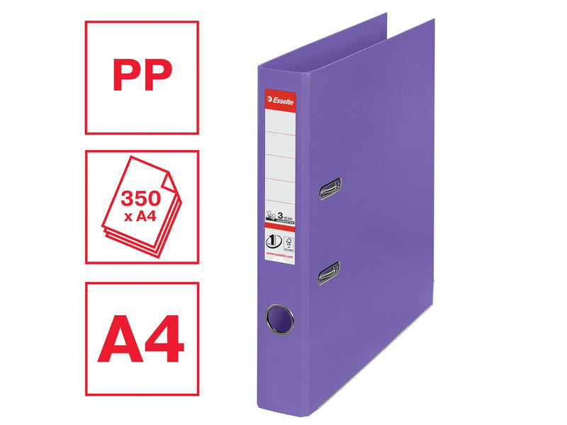 Esselte Lever Arch File  No.1 PP FSC® A4/50 mm Violet