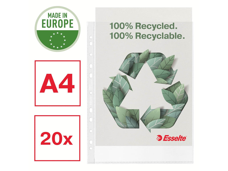 Esselte Prospekthülle 100% recycelt A4