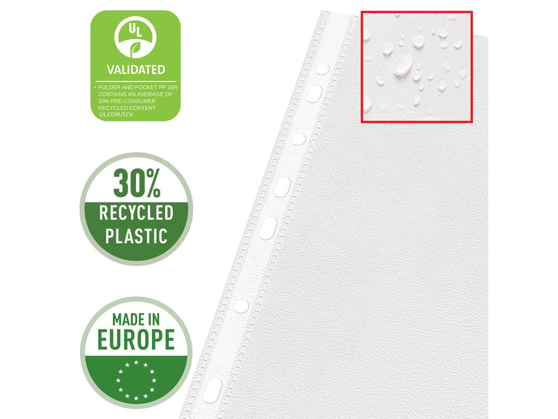 Esselte Qualitäts-Prospekthülle A3, 30% Pre-Consumer-Recycling-Kunststoff