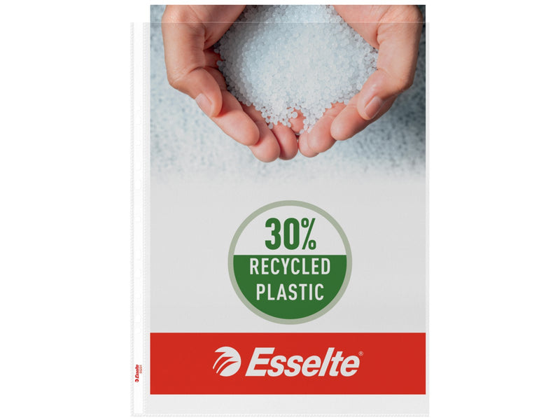 Esselte Qualitäts-Prospekthülle A3 Hochformat, 30% Pre-Consumer-Recycling-Kunststoff