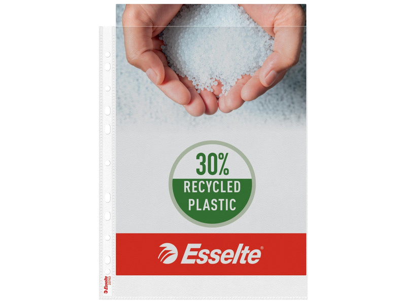 Esselte Qualitäts-Prospekthülle A4, 30 % Pre-Consumer-Recycling-Kunststoff