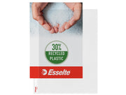 Esselte Qualitäts-Prospekthülle A4 Oben und links offen, 30% Pre-Consumer-Recycling-Kunststoff