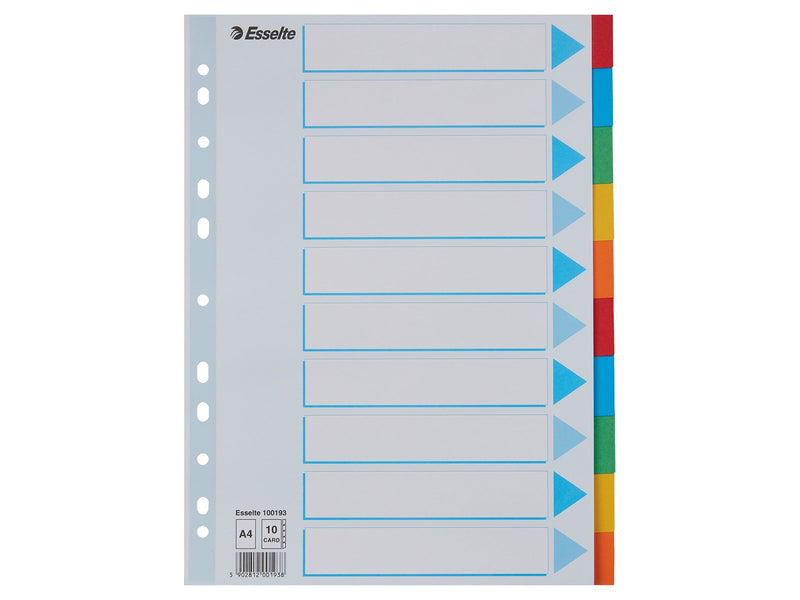 Esselte Register Blanko, Karton