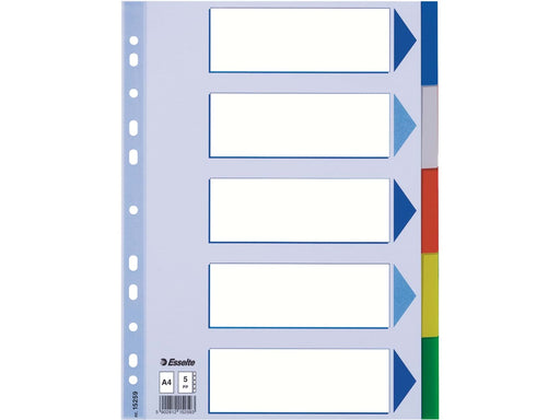 Esselte Register Blanko, Plastik