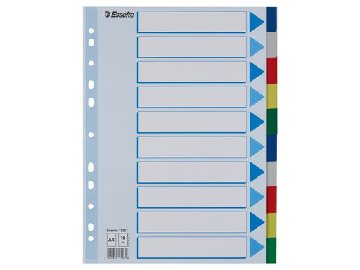 Esselte Register Blanko, Plastik