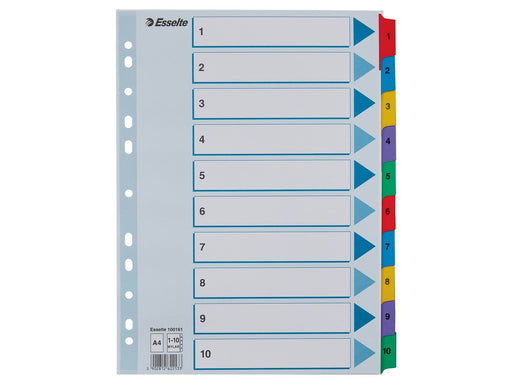 Esselte Register Zahlen, Karton